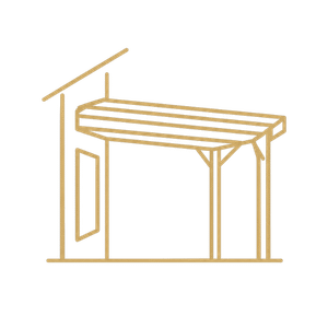 Pergola bois - Horizon charpentes - Bassin d'Arcachon (33)